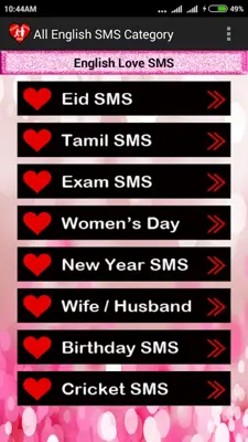 Love SMS 2018 android App screenshot 3