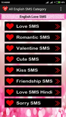 Love SMS 2018 android App screenshot 4